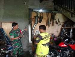 Sambangi para pemilik Bengkel Babinsa dan Bhabinkamtibmas Edukasi pelarangan Knalpot Brong