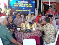 Tingkatkan Kerjasama, Danramil 0801/12 Pringkuku Hadiri Peresmian Satuan Radar 221 Unit Pacitan