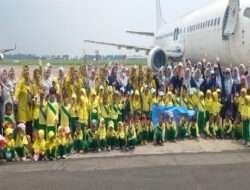 PAUD Aisyiyah Sendangagung Berpetualang Jajaki Tiga Macam Alat Transportasi, Inilah Keseruannya