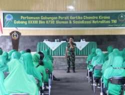 Persit KCK Cabang XXXIII Kodim 0732/Sleman Gelar Pertemuan Gabungan