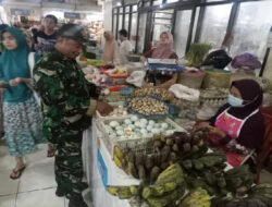 Pagi Ini Pasar Tradisional Kadipolo Didatangi Babinsa, Ternyata Oh Ternyata..!! Ini Alasannya