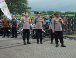 Kapolres Gresik Pimpin Pengamanan Kampanye Peserta Pemilu 2024 di GKB
