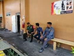 Jaga Kemanan dan Ketertiban Lingkungan, Inilah Pesan Babinsa Tipes Kepada Karyawan Lotte Mart