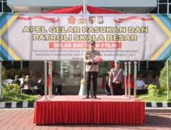 Kapolres Gresik Pimpin Apel Gelar Pasukan Bulan Bakti TNI-Polri 2024