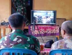 Dandim 0801/Pacitan Ikuti Vicon Peresmian 1.898 Titik Air Bersama Kasad