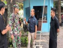 Pererat Komunikasi Sambil Berpatroli, Babinsa Karangasem Sambangi Kantor Pusat PDAM