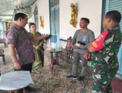 Jalin Koordinasi Yang Baik, Babinsa Kelurahan Baluwarti Silaturahmi Dengan Ketua Dewan Adat Keraton Solo