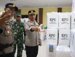Pastikan Keamanan Logistik Pemilu, Kapolres Mojokerto Kota Cek Gudang PPK