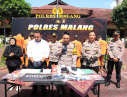 Enam Pekan, Polres Malang Berhasil Amankan 10 Tersangka Kasus Narkoba