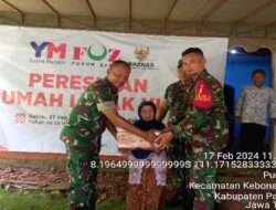 Hadiri Peresmian RTLH bagi Warga Kurang, Danramil 0801/02 Kebonagung, Tingkatkan Kesejahteraannya