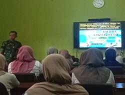 Bentuk Generasi Hebat, Danramil 01/Laweyan Berikan Materi Wasbang Dan Bela Negara Di MTsN 2 Surakarta