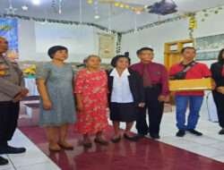 Cooling System Pasca Coblosan Pemilu, Polres Magetan Sambang Jemaat Gereja di Minggu Kasih