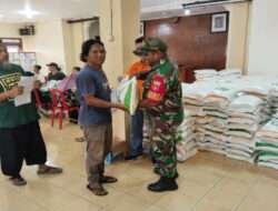 Peran Serta Babinsa Joyotakan Bantu Pendistribusian Beras dari Bulog