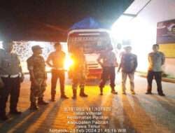 Koramil 0801/02 Kebonagung Kawal Kotak Suara Hasil Pemilu 2024 Dari PPK Ke KPU Kab. Pacitan