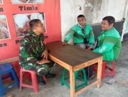 Driver Ojek Online (Gojek) jadi sasaran Komsos Babinsa Kratonan