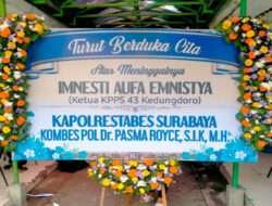 Berbelasungkawa, Polrestabes Surabaya Silaturahmi ke Keluarga Petugas KPPS yang Meninggal Dunia