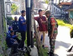 Babinsa Joyotakan Dampingi Pemasangan Jaringan WIFI di Wilayah Binaan