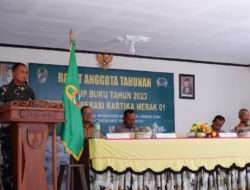 Tingkatkan Kebersamaan, Inovasi Bisnis Dan Soliditas, Primkop Kartika Merak 01 Kodim 0801/Pacitan Gelar RAT