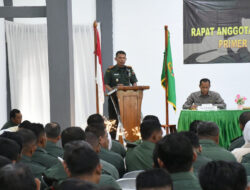 Dandim 0802/Ponorogo Pimpin Rapat Anggota Tahunan Primer Koperasi Merak 2