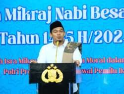 Personel Bhayangkara, Gelar Isra Mikraj Ingatkan Pentingnya Ketakwaan Dalam Bertugas