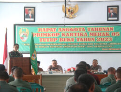 Tingkatkan Kesejahteraan Anggota, Kodim 0805/Ngawi Gelar Rapat Anggota Tahunan