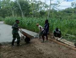 Permudah Akses Warga, Program TMMD Imbangan 2024 Kodim 0801/Pacitan Kerjakan Rabat Jalan