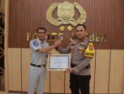 Cepat Dalam Penanganan Laka Lantas, Polres Jember Terima Penghargaan dari Jasa Raharja