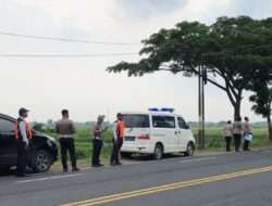 Tekan Angka Kecelakaan, Satlantas Polres Gresik Monev Blackspot dan Troublespot di Jalan Raya Duduksampeyan