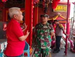 Usai Perayaan Tahun Baru Imlek Dan Cap Gomeh, Babinsa Sudiroprajan Sambangi Ketua Klenteng, Ada Apa..??
