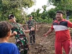 Keseruan Anak Anak di Lokasi Tmmd Ke-119 Dalam Yel-Yel Pembakar Semangat
