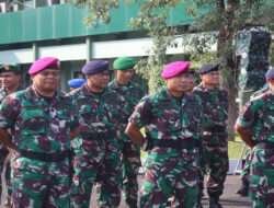 Aspers Danlantamal V Ikuti Upacara Operasi Gaktib dan Yustisi TA 2024 Wilayah Jatim