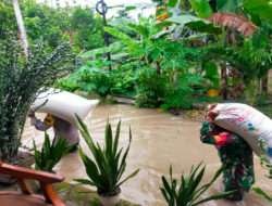 Sigap, Babinsa Koramil Paron Bersama Bhabinkamtibmas Bantu Evakuasi Warga Yang Terdampak Banjir