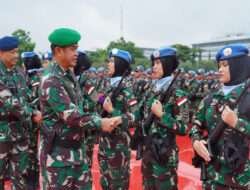 Kasad Dampingi Panglima TNI terima Kontingen Garuda XXIII-Q/Unifil Purna Tugas