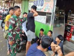 Cegah Terjadinya Kenakalan Remaja, Ini Yang Dilakukan Babinsa Danukusuman Bersama Anak Muda