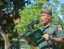 Kodim 0802/Ponorogo Gelar Upacara Bendera 17 an Bulan Maret 2024