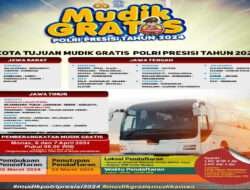 Ayo … Daftar Program Mudik Gratis Polri Presisi 2024 Catat Tempat dan Syarat Pendaftarannya