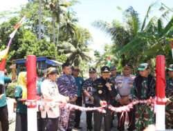 Danlanal Cilacap Ikuti Upacara Penutupan TMMD Sengkuyung Tahap I Di Desa Kalikudi