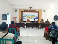 Babinsa Koramil 0801/03 Arjosari Hadiri Musdes Laporan Pertanggungjawaban APBDes TA. 2023