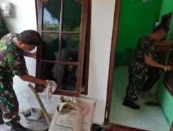 Kepedulian Koramil 04/Jebres, Merenovasi Rumah Tidak Layak Huni (RTLH) Milik Purnawirawan TNI AD