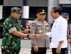 Danrem 132/Tdl Melepas Keberangkatan Presiden Menuju Toli-toli