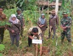Upaya Mitigasi Perubahan Iklim, Koramil 0801/06 Bandar Berdayakan Gerakan Menanam Pohon