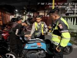 Tim “Pos Onta” Malang Kota Amankan Puluhan Motor Balap Liar
