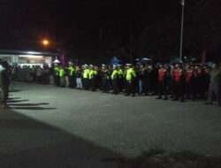 Kodim 0801/Pacitan Bersama Pihak Kepolisian Bersinergi Amankan Tradisi Rontek Gugah Sahur