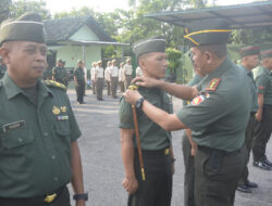 Dandim Boyolali Pimpin Upacara Korps Raport Kenaikan Pangkat