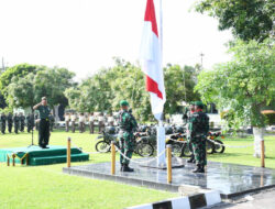 Dandim 0802/Ponorogo Pimpin Acara Korps Kenaikan Pangkat dan Penyerahan Randis Serta Bingkisan Lebaran