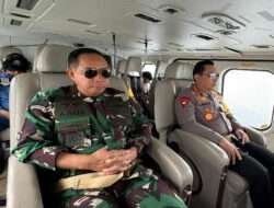 Kapolri-Panglima TNI Patroli Udara Cek Kesiapan Mudik di Pelabuhan Gilimanuk