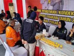 Polisi Cek Kesehatan dan Tes Urine Kru Bus Pastikan Mudik Aman