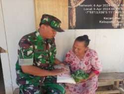 Jelang Hari Raya Idul Fitri 1445 H, Babinsa Kodim 0802/Ponorogo Bagi Zakat Fitrah Kepada Warga