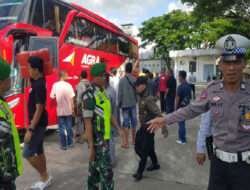 Pastikan Arus Mudik Lancar, Kodim 0801/Pacitan Bersama Instansi Terkait Bersinergi Dalam Pengamanan.