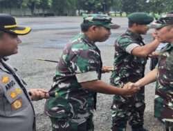 Dandim Ngawi Dampingi Pangdam V/Brw Dan Forkopimda Jatim Tinjau Pos Pam Lebaran Di Wilayah Ngawi